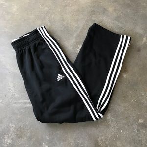 Adidas Iconic 3 Stripe Black Track Pants